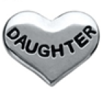 FLC20 - Daughter Heart Floating Locket Charm