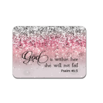 Pink Mousepad - Psalm 46:5 Giftalot