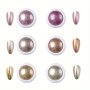 6 Colors Nail Art Mirror Powder Chrome Nail Powder Set Holographic Glitter Nail Chrome Powder For Nails Art DIY Decoration