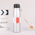 Vacuum Insulated Flask Water Bottle Stainless Steel 500ML Silver 500 Ml Bottle