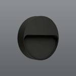 Spazio Intake Round LED Wall Light - Cool White - Black