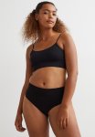 2 Pack Light Shaping Brazilian Briefs - Light Grey Marl & Black
