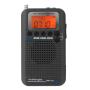 HRD-737 Portable Aircraft Band Radio Wide Frequency Receiver Black