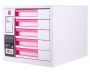 Deli Filing Cabinet - 5 Drawers - Pink