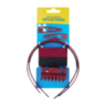 Maroon And Black Hair Accessory Set