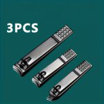 3PCS Precision Nail Clipper Set - High Carbon Steel Straight Edge Blades For Men & Women - Fragrance-free Manicure & Pedicure To