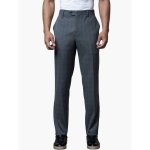 Polo Mens Custom Fit Check Trousers In Grey - Grey 44