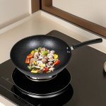 32CM Non-stick Carbon Steel Iron Wok