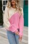 Bubblegum/cream Diamond Colourblock Jersey - Free Size / Pink / Jersey