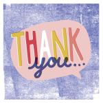 Greetings Cards Baby Shower Assorted - Thank You Speech Bubble Large
