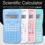 1PC Dexin KK-82MS-D Battery Model Full Color Multi-function Calculator Special For Exams Scientific Computer Function Calculator 4 Colors Available 240 Functions Large Screen