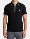 Polo Plain 1 4 Zip Black Golfer - XXL Black