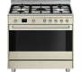 Smeg SSA91MAP2 Stainless Steel Automatic Gas Stove With Oven 5 Burners