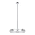 Ivilon Countertop Paper Towel Holder - Modern Tapered End Cap Design - Color Chrome