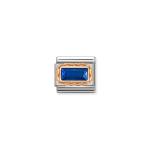 Composable Link Blue Cz In Rose Gold