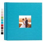 Potricher Small Photo Album 4X6 200 Photos Leather Cover Picture Book With 200 Horizontal Pockets For Family Wedding Anniversary