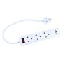 3-WAYS Multi Socket-outlets With USB & Type-c Port CM-3203