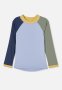 Cotton On Flynn Long Sleeve Raglan Rash Vest - Dusk Blue/swag Green/in The Navy Splice