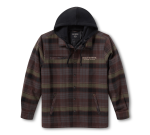 Willie G Dark Custom Hooded Shirt Jacket For Men