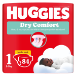 Huggies Dry Comfort Size 1 Disposable Nappies 84 Pack