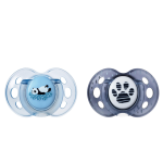 Tommee Tippee Anytime Soothers Symmetrical Orthodontic Design Bpa-free Silicone 18-36M Pack Of 2 Assorted Model