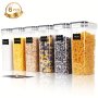 3/6PCS Airtight Food Storage Containers 81OZ Large For Pantry & Kitchen Organization Pasta Noodles Cereal Lids And Reusable Labels