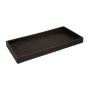 Polyresin Textured Tray Black W30.5CMXD15.5CMXH2.4CM