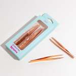 Rose Gold Brow And Lash Accessories - Tweezer Set