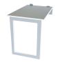 Fold Up Wall Mounted Desk & Mirror 100X60CM - White