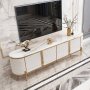 Kc Furn-white Venezia Marbletop Tv Unit