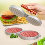 Smartware Double Burger Press Patty Maker Non Stick Hamburger Mold With For Bbq Kitchen Tool Grilling Only At Smartware Kitchen