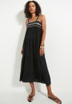 Superbalist Trim Detail Tiered Midi Dress - Black