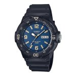 Casio Men's MRW-200H-2B3VDF Standard Collection Watch - Black blue