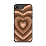 Custom Printed Tpu Cases - Apple Iphone 7 Apple Iphone 8 Apple Iphone Se 2020 Apple Iphone Se 2022 & 39 Brown Heart& 39