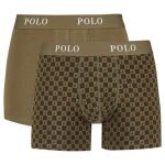 Polo Mens 2 Pack Boxers In Olive - Olive 3XL