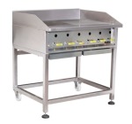 Heavy Duty Grillers Floor Standing Half Flat Grill half Ribbed Top Gas 90