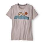 Womens Rainbow Rail Organic Crew T-Shirt - - Shroom Taupe L