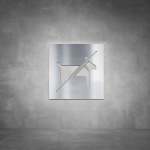 No Dogs Allowed Sign - Brushed Stainless Steel