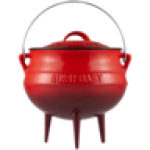 Bush Baby Red No. 3 Enamel Coated Potjie Pot