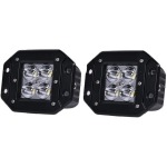 LED 16 Watt Cree Flush Mount Spot Light Bar Set Of 2