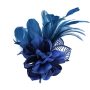 Feather Brooch Pins For Women Fashion Vintage Elegant Women Fascinator Feather Flower Hair Clip Pin Brooch Headwear Hair Accessories For Wedding Part