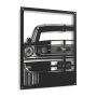 1967 Ford Mustang Fastback - Raised Metal Wall Art 80X60CM