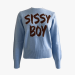 Sissy Boy Womens Knit Jersey With Large Branding In Blue - Blue XL