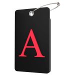 Gostwo 2 Pack Luggage Tags For Suitcases 26 Initial Letter Travel Luggage Baggage Identification Labels Id Tag Fully Bendable Ta