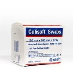 Cutisoft Gauze Swabs N s 100MM 8PLY 100
