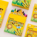 12PCS Color Crayon Set - Bold Dots Lightweight Oval Shape Dexterous Direction With Both Hands Ideal Choice For Painting And Graf
