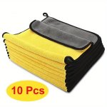 3 5 10 Pcs Extra Soft Car Wash Microfiber Towel Car Cleaning Drying Cloth Home Kitchen Rag Dishwashing Towel 30 30CM 11.8 11.8 I