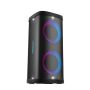 Volkano X VXP300 Dual 6.5 Bluetooth Party Speaker With Rgb Lights Black