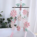 Cot Mobile Daisies With A Touch Of Sage Green