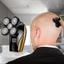 Electric Head Hair Shaver LED Display Upgraded Head Shaver 5 Floating Heads Men Cordless Rechargeable Wet/dry Razor With Rotary Blades Clippers